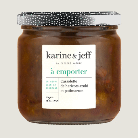 Azukibohnen-Cassolette mit Hokkaido-Kürbis