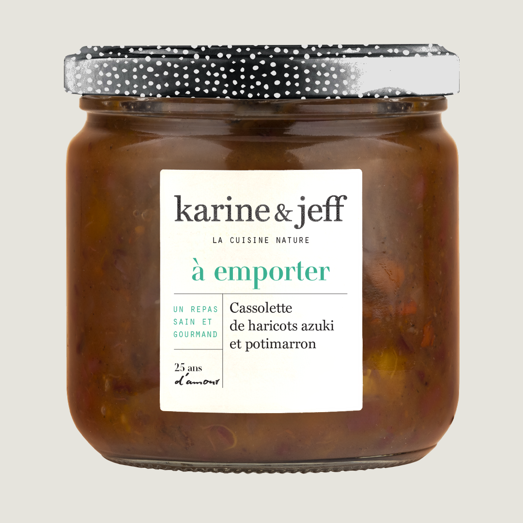 Azukibohnen-Cassolette mit Hokkaido-Kürbis