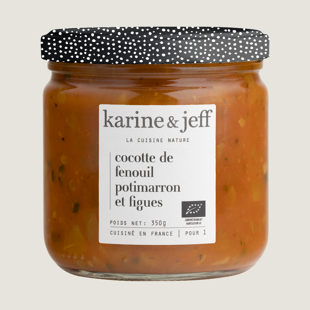 Cocotte mit Fenchel, Hokkaido-Kürbis und Feigen