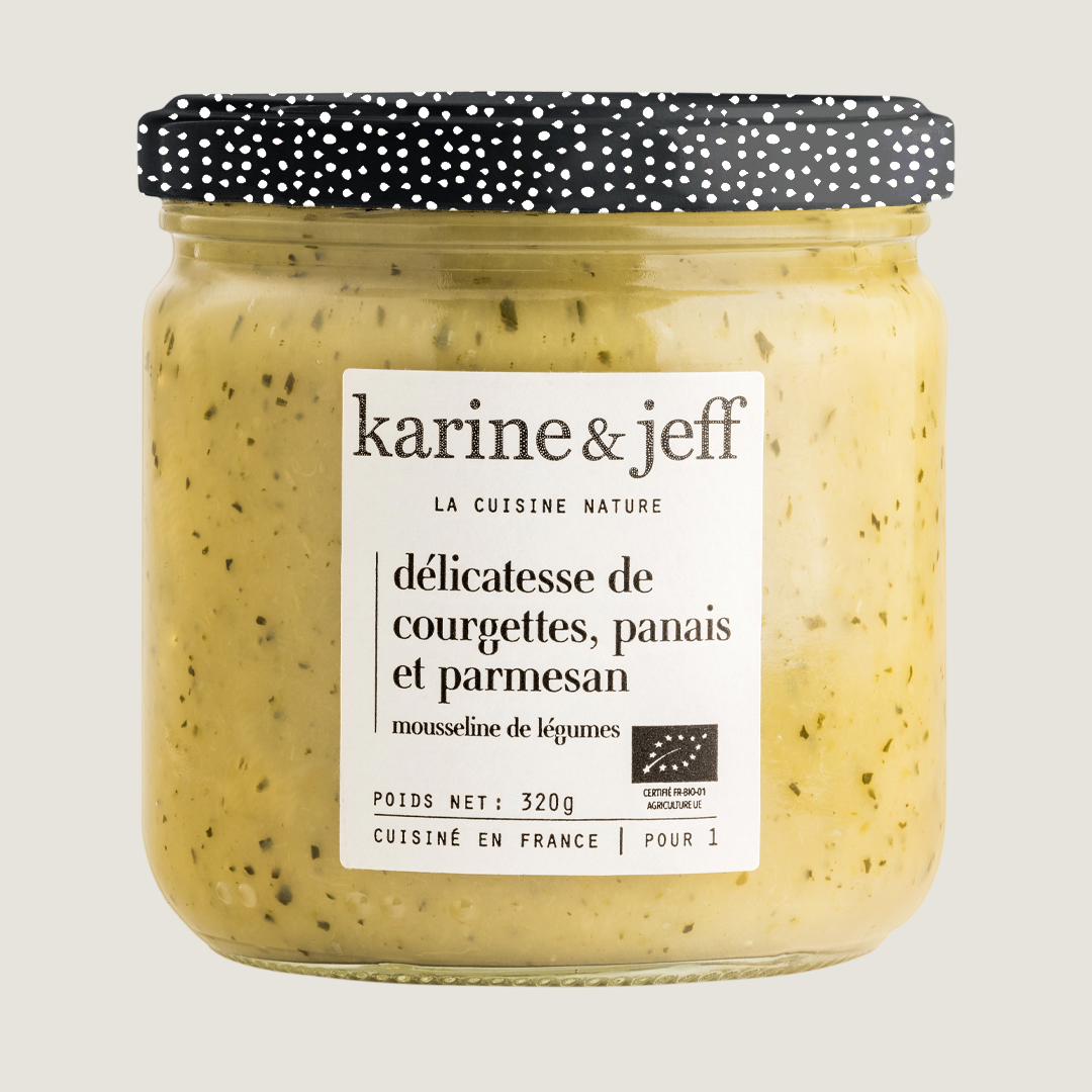 Délicatesse mit Zucchini, Pastinake und Schafsmilchsahne