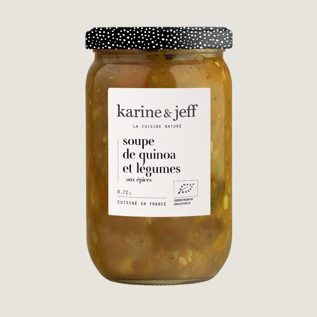 Suppe mit Quinoa und Gemüse - mit Gewürzen