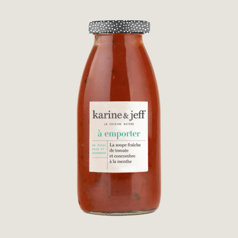 Kalte Suppe aus Tomate und Gurke mit Minze 0,25 L