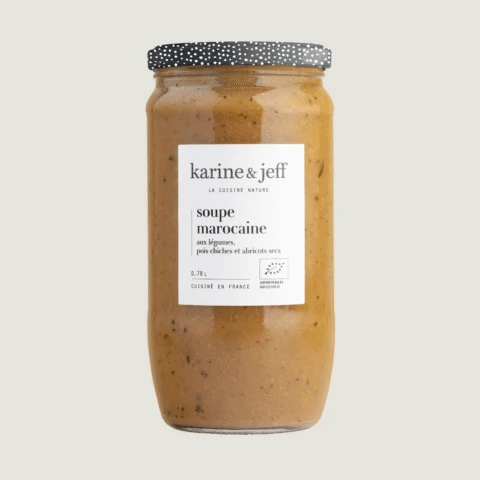 Marokkanische Suppe - Gemüse, Kichererbsen und getrocknete Aprikosen