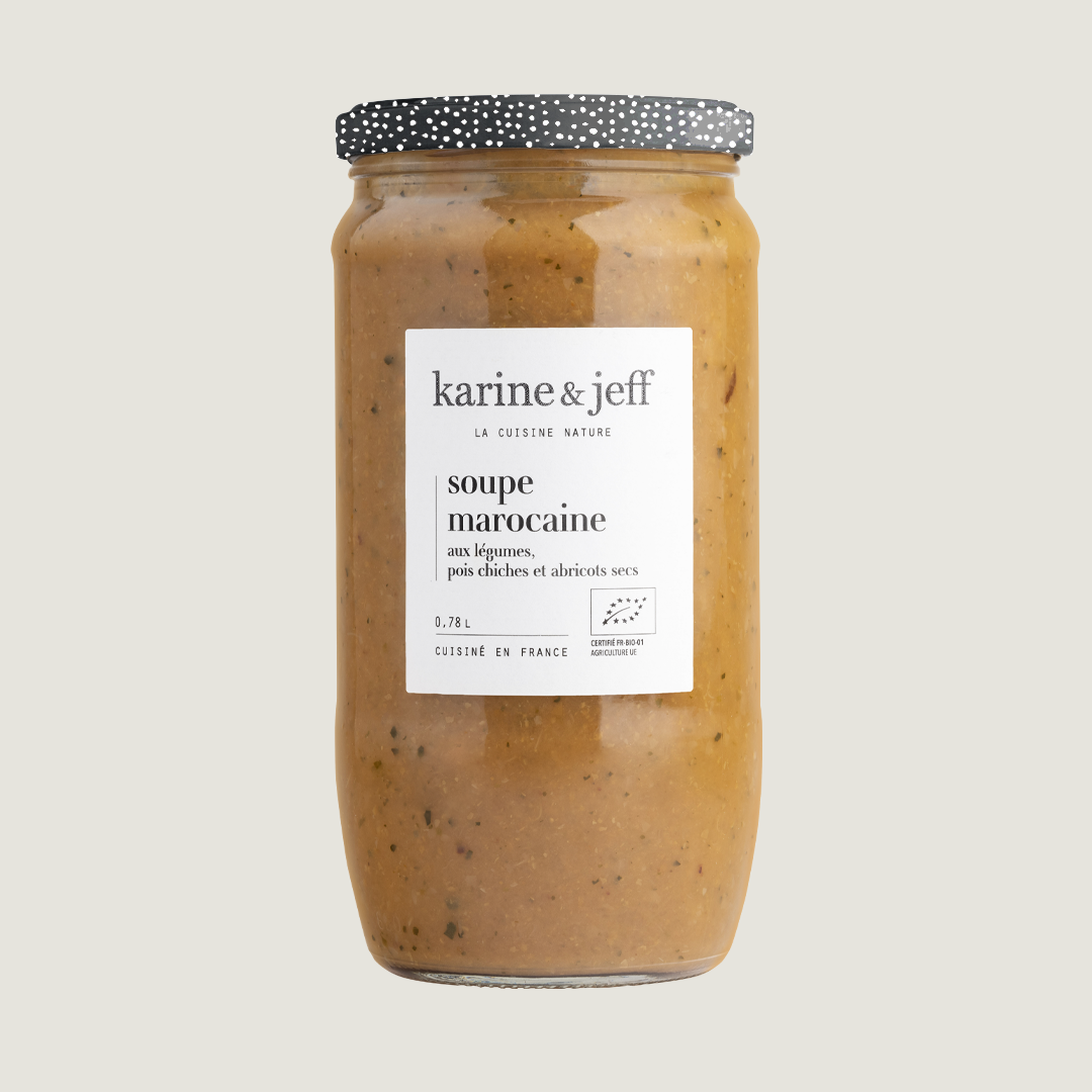 Marokkanische Suppe - Gemüse, Kichererbsen und getrocknete Aprikosen