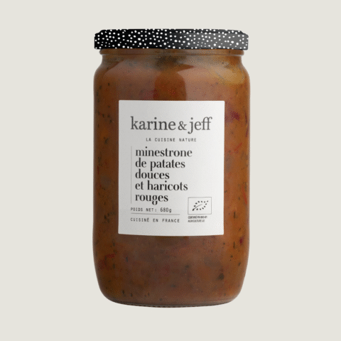 Minestrone mit Süßkartoffeln und roten Bohnen