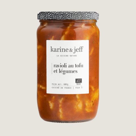 Ravioli mit Tofu und Gemüse