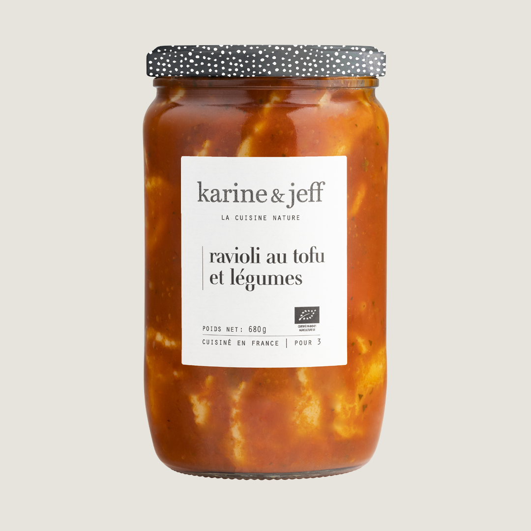Ravioli mit Tofu und Gemüse