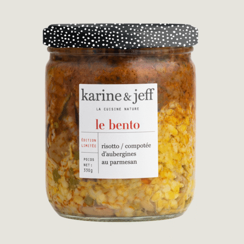 Risotto / Auberginenkompott mit Parmesan