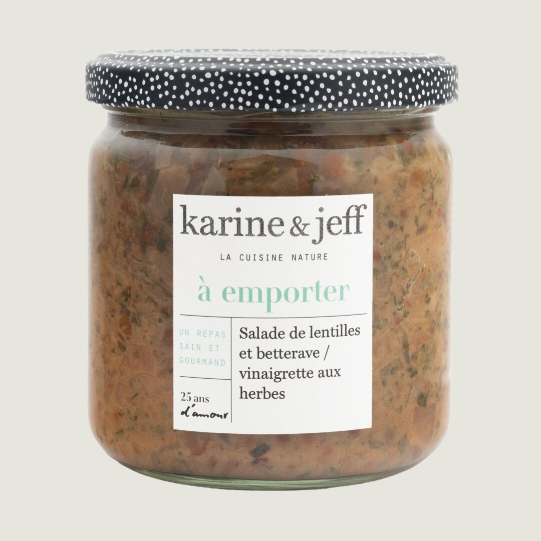 Linsen-Rote-Bete-Salat / Kräutervinaigrette