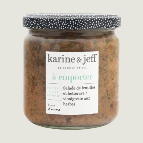 Linsen-Rote-Bete-Salat / Kräutervinaigrette