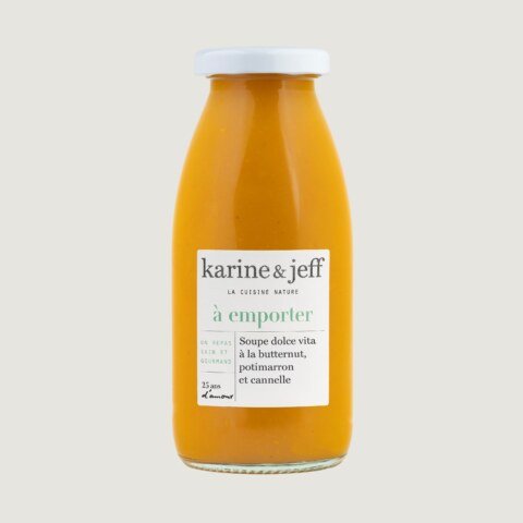 Dolce Vita Suppe - Butternut, Hokkaido-Kürbis und Zimt 0,25 L