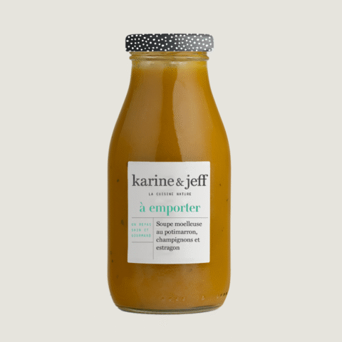 Samtige Suppe mit Hokkaido-Kürbis, Pilzen und Estragon 0,25 L