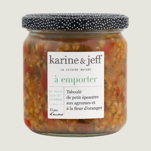 Taboulé mit Einkorn, Zitrusfrüchten und Orangenblüte